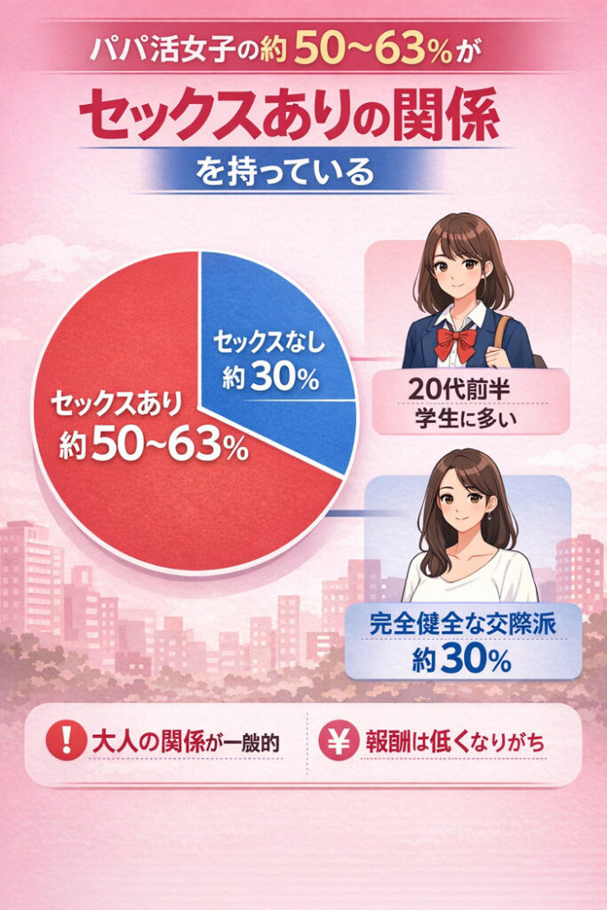 パパ活でセックスする女子の割合は？関係ありの条件・相場・リスクを解説
