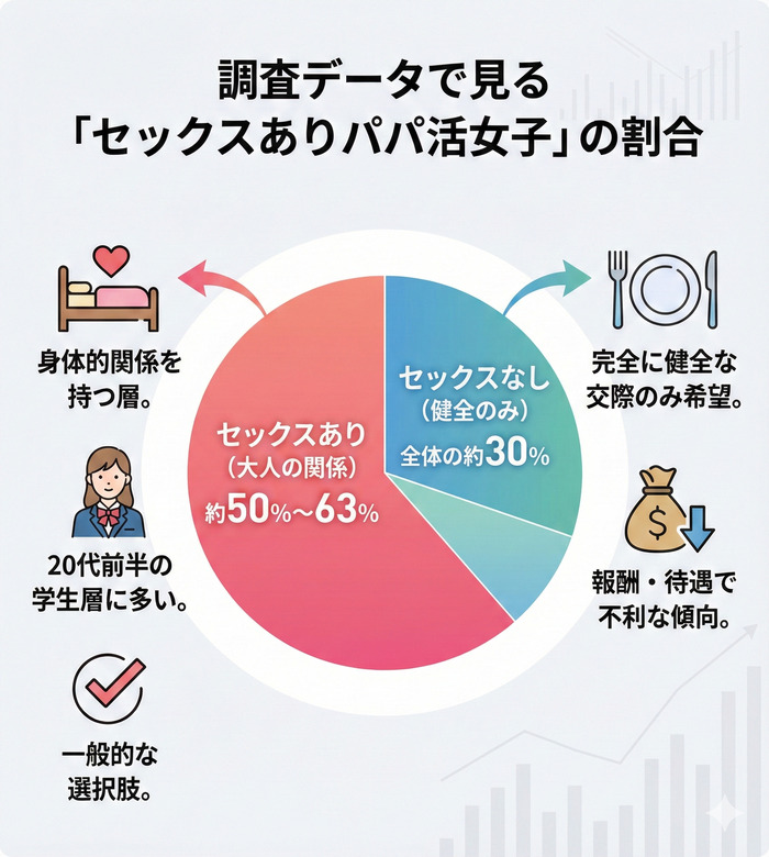 データで見るセックスありパパ活の割合
