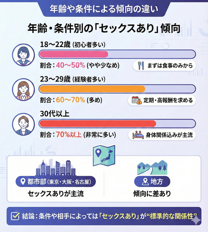 年齢や条件で変わるパパ活の関係性