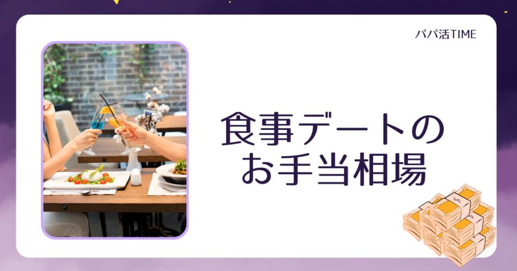 食事デートのお手当相場