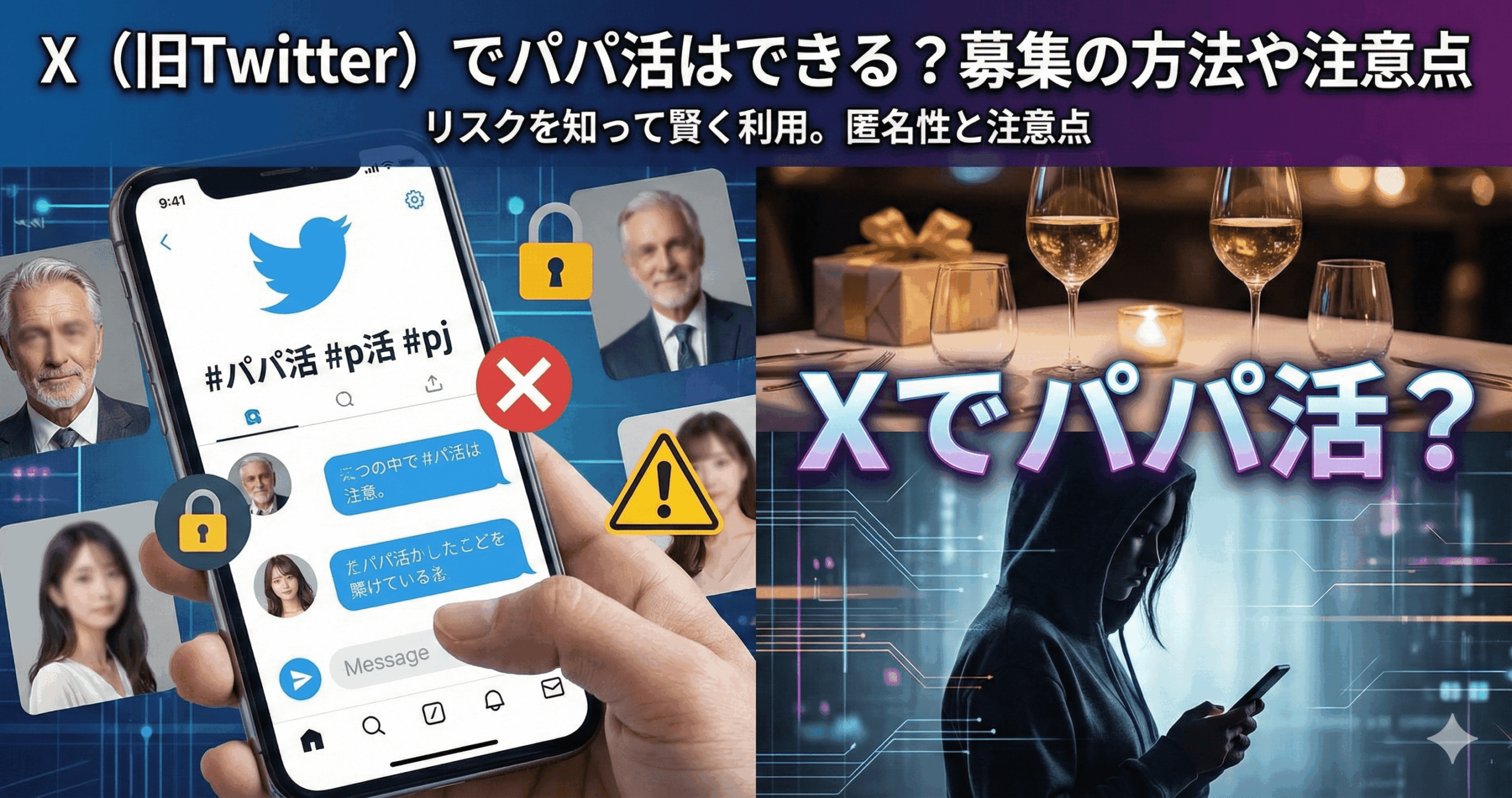 X（旧Twitter）でパパ活はできる？募集の方法や注意点